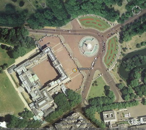 「GOOGLE EARTH」で見たバッキンガム宮殿